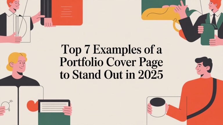 Top 7 Examples of a Portfolio Cover Page to Stand Out in 2025